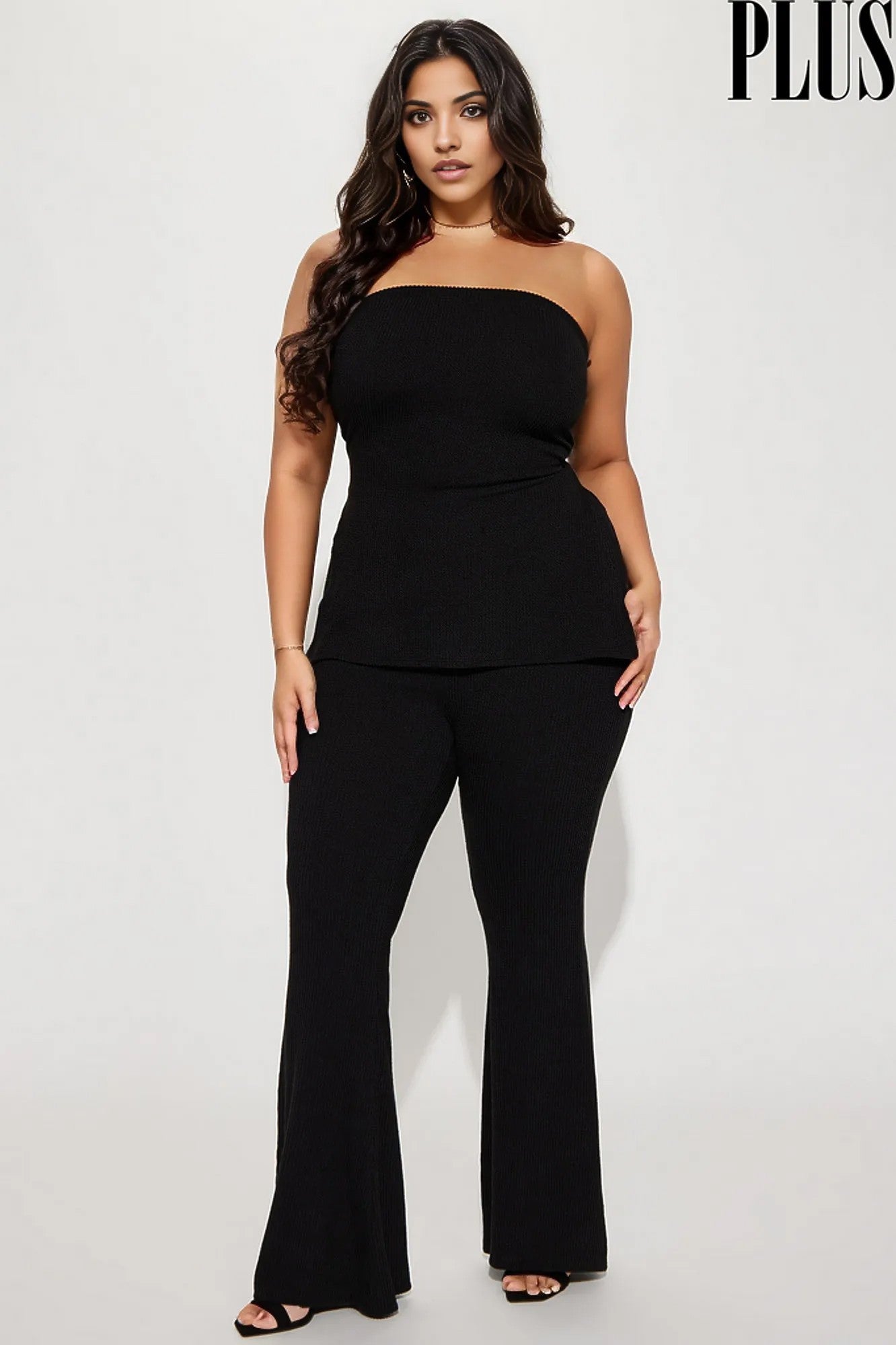 TUBE RIBBED PANT SET