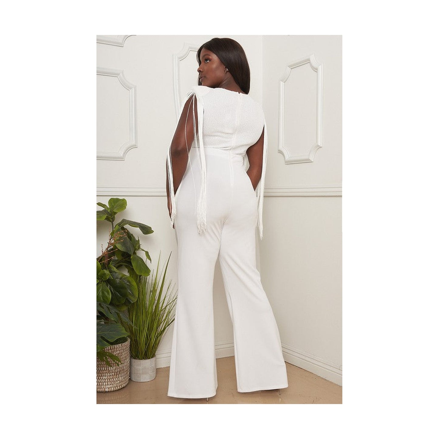 SEQUIN TOP CURVY GIRL JUMPSUIT