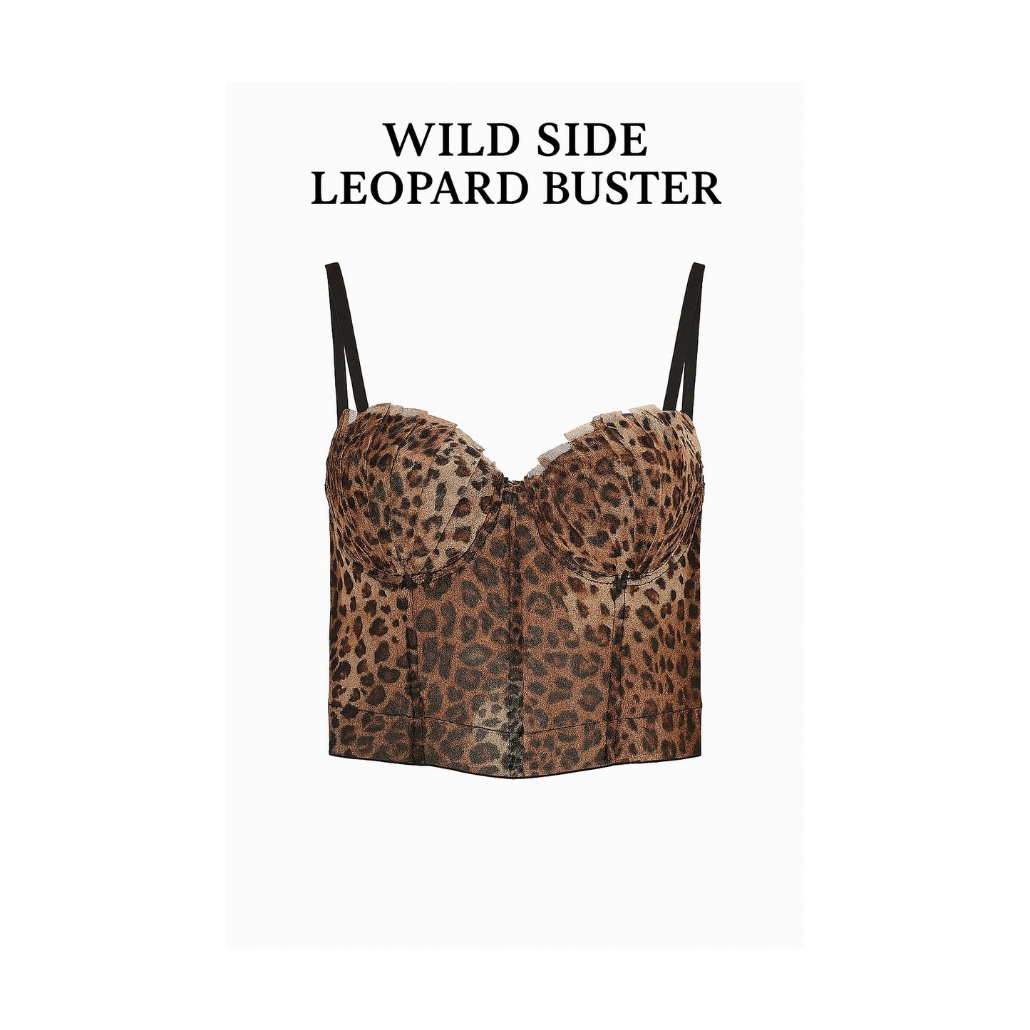 WILD SIDE LEOPARD BUSTIER