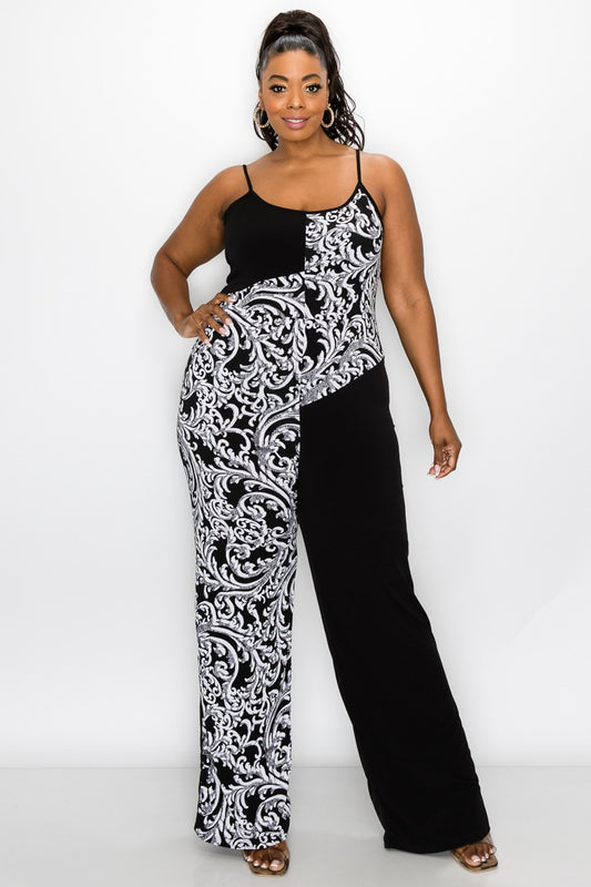 Black White Jumpsuit
